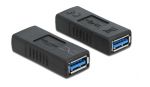 Delock USB 3.0 adapter A-típusú anya- A típusú anya (keresztezett) (66641)