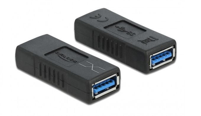 Delock USB 3.0 adapter A-típusú anya- A típusú anya (keresztezett) (66641)
