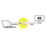 Gembird Displayport male to HDMI female adapter, 10cm, black, blister, c7479711, AB-DPM-HDMIF-002, Gembird Displayport apa HDMI anya adapter, 10cm, fekete, átalakító, adapter (hálózati termékeken kívül), csatlakozó