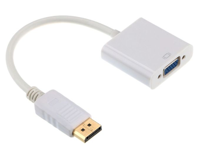 Gembird DisplayPort - VGA adapterkábel, fehér (A-DPM-VGAF-02-W)