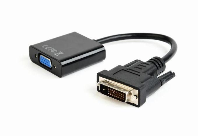 Gembird DVI-D VGA adapter kábel, fekete (AB-DVID-VGAF-01)